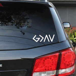 God is Greater than the Highs and Lows Vinyl Car Decal